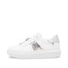 Rieker Laced Platform May Trainer - White Silver